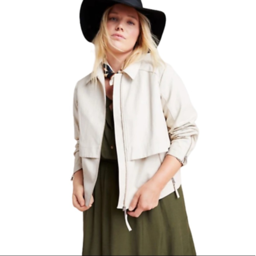 Anthro+ Vegan Leather Jacket